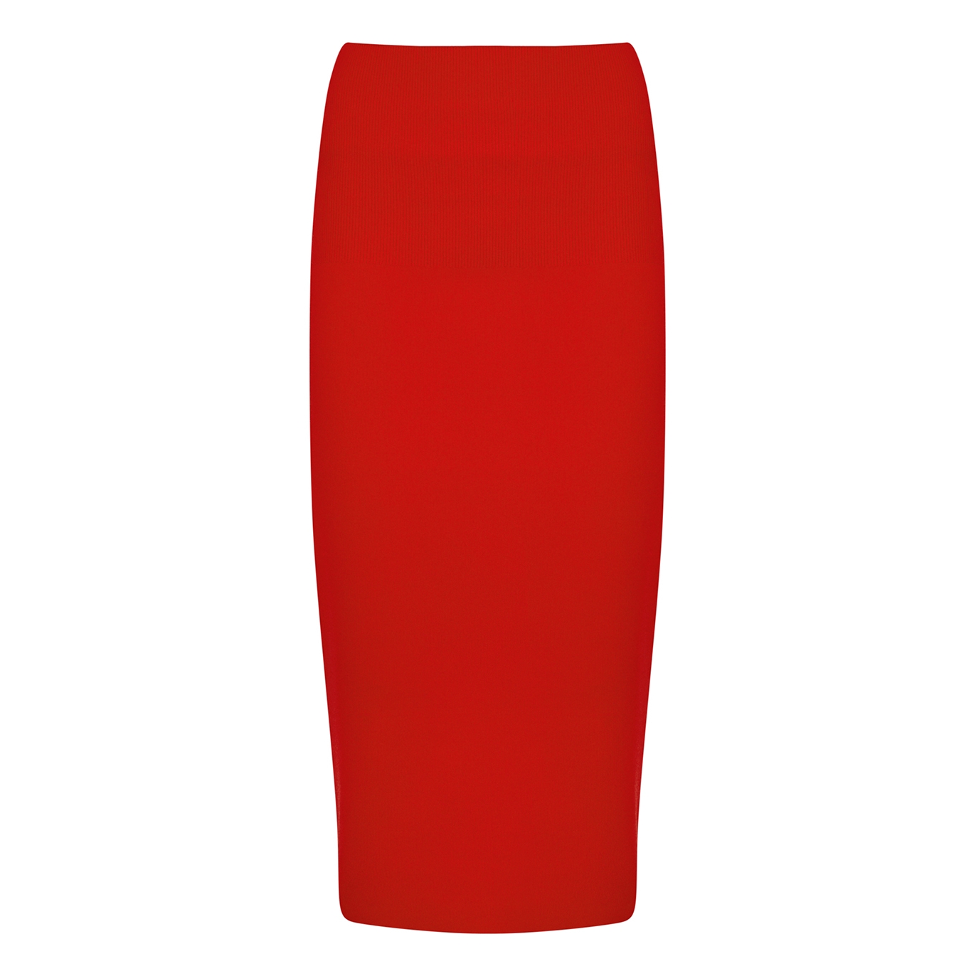 Victoria Beckham VB Body Stretch-knit Midi Skirt - RED - 14