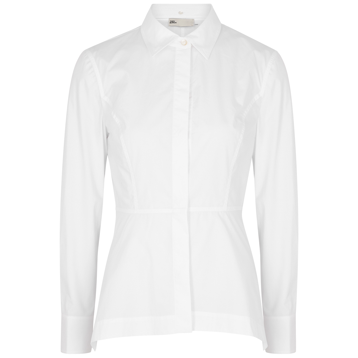 Tory Burch Cotton-poplin Shirt - White - 14