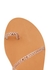 Eleftheria crystal-embellished leather sandals - Ancient Greek Sandals