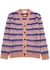 Striped brushed mohair-blend cardigan - Marni