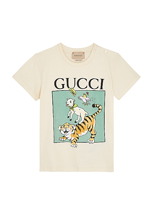 Gucci KIDS Logo-print cotton T-shirt - Harvey Nichols