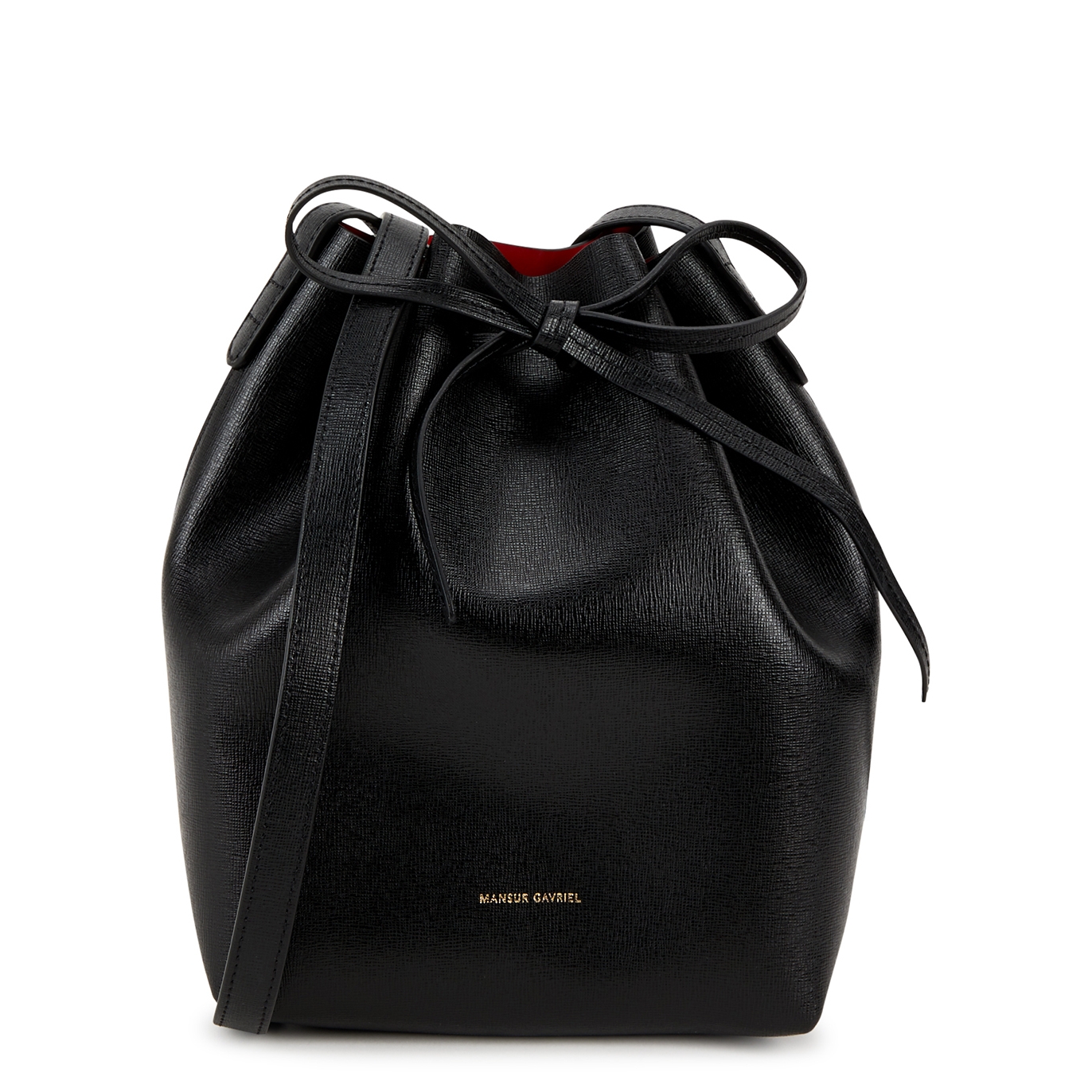 Mansur Gavriel, Bags, Mansur Gavriel Bucket Bag Black Saffiano Leather