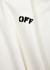 Logo cropped stretch-cotton T-shirt - Off-White