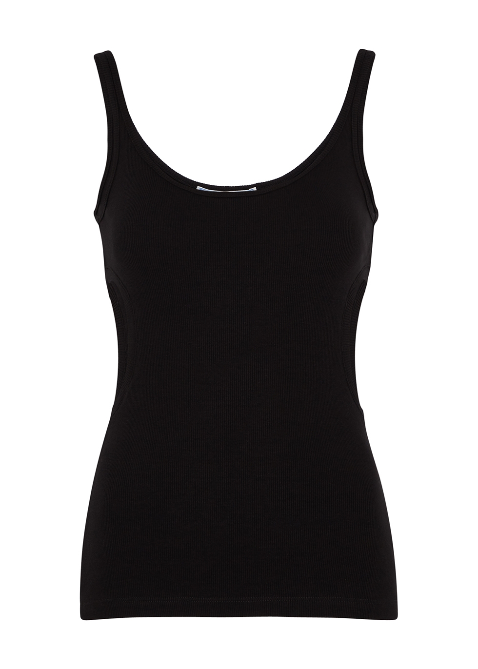 Meteor cut-out stretch-cotton tank