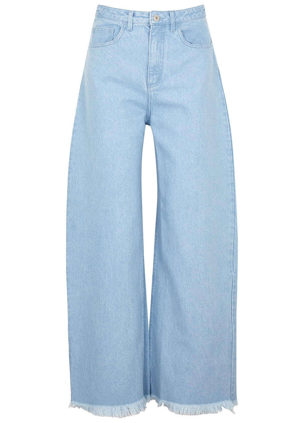 MARQUES’ ALMEIDA Frayed wide-leg jeans - Harvey Nichols