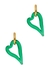 Heart of Glass 18kt gold-plated hoop earrings - Sandralexandra