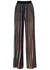 Striped sequin-embellished fine-knit trousers - Missoni