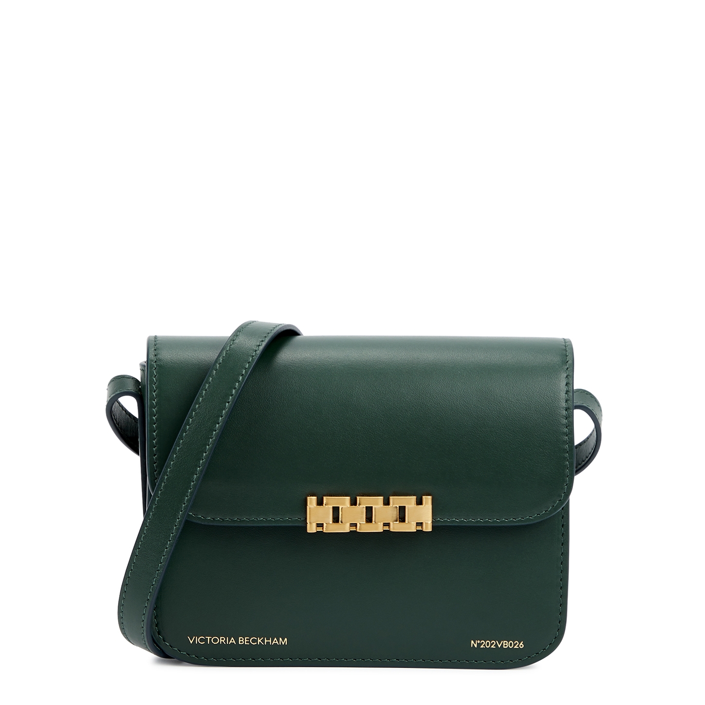 Victoria Beckham Eva Mini Leather Shoulder Bag - Dark Green