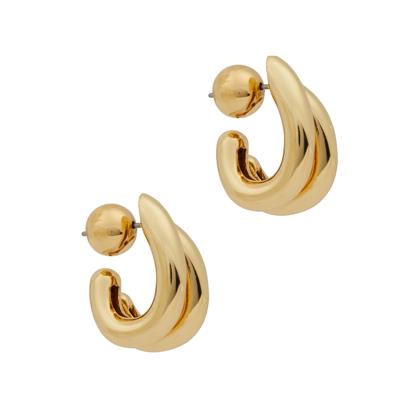 Jenny Bird Florence Double Hoop Earrings - Gold - One Size