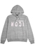 Reverse Icon printed hooded cotton sweatshirt - Dsquared2