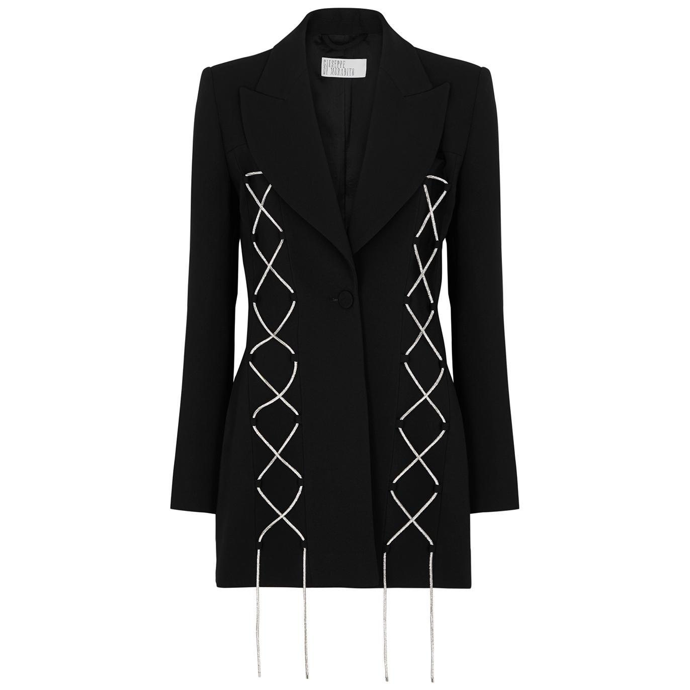 Giuseppe Di Morabito Crystal-embellished Blazer In Black | ModeSens