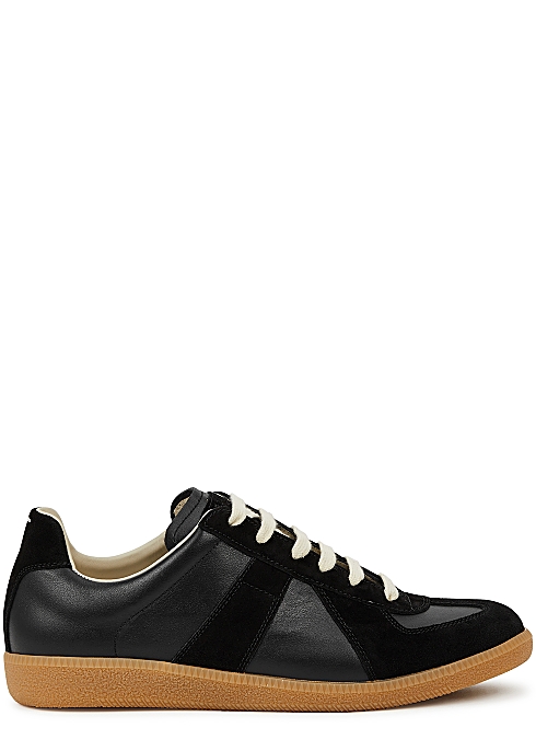 Maison Margiela panelled leather sneakers - Harvey