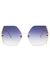 Generation 18kt gold-plated hexagon-frame sunglasses - FOR ART'S SAKE