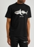 Shark-print cotton T-shirt - Palm Angels