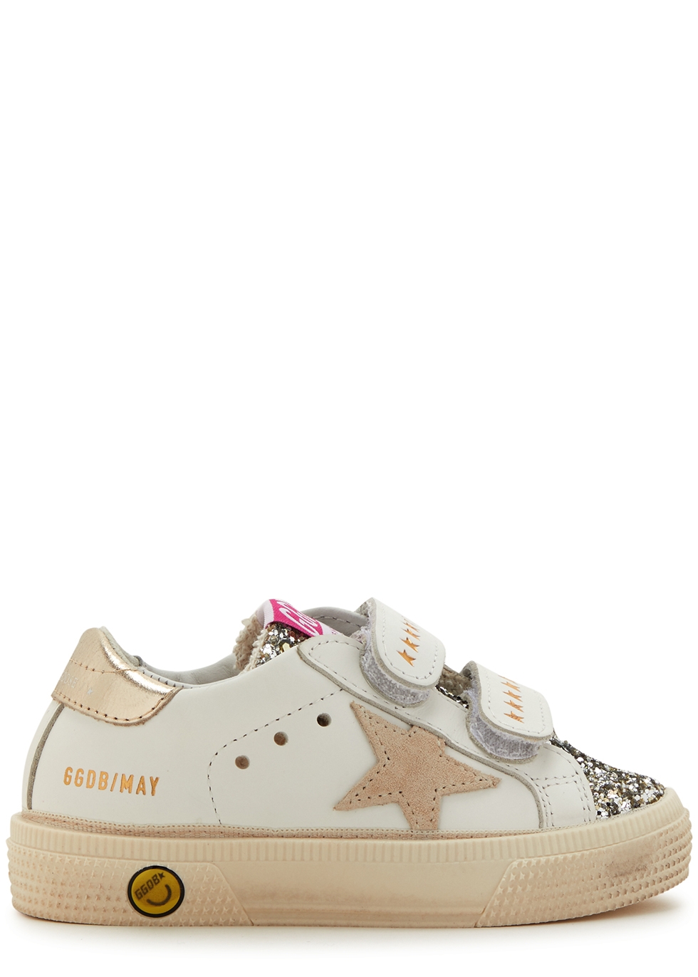 Golden Goose KIDS May School panelled leather sneakers (IT19-IT27 ...