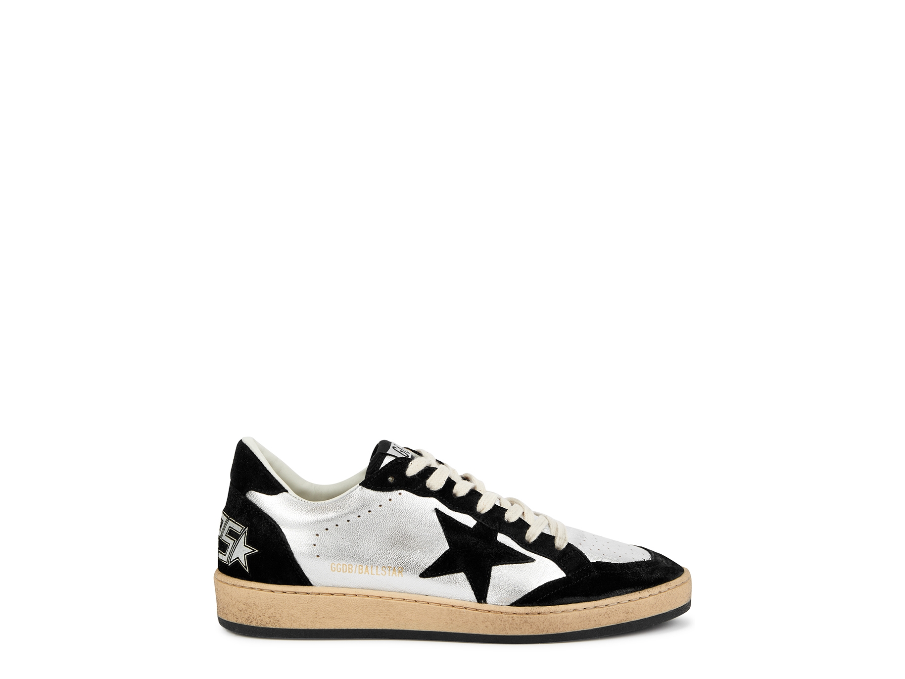 Men overvåge kalligrafi Golden Goose Ball Star distressed leather sneakers - Harvey Nichols