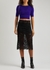Chain-trimmed cropped stretch-wool top - Paco Rabanne