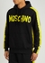 Graffiti logo-print hooded cotton sweatshirt - Moschino