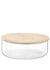 Dine bowl-container & oak lid Ã¸26.5cm h10cm clear * - LSA International