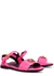 KIDS Embellished neon leather sandals (IT30-IT33) - Versace