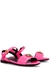 KIDS Embellished neon leather sandals (IT34-IT35) - Versace