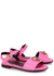 KIDS Embellished neon leather sandals (IT27-IT29) - Versace