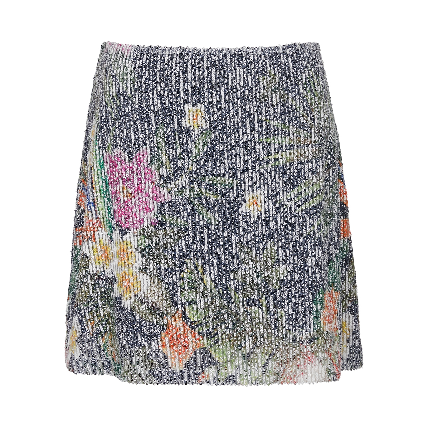 IN The Mood For Love Borthwick Printed Sequin Mini Skirt