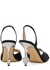 95 heart-embellished satin slingback sandals - MACH & MACH