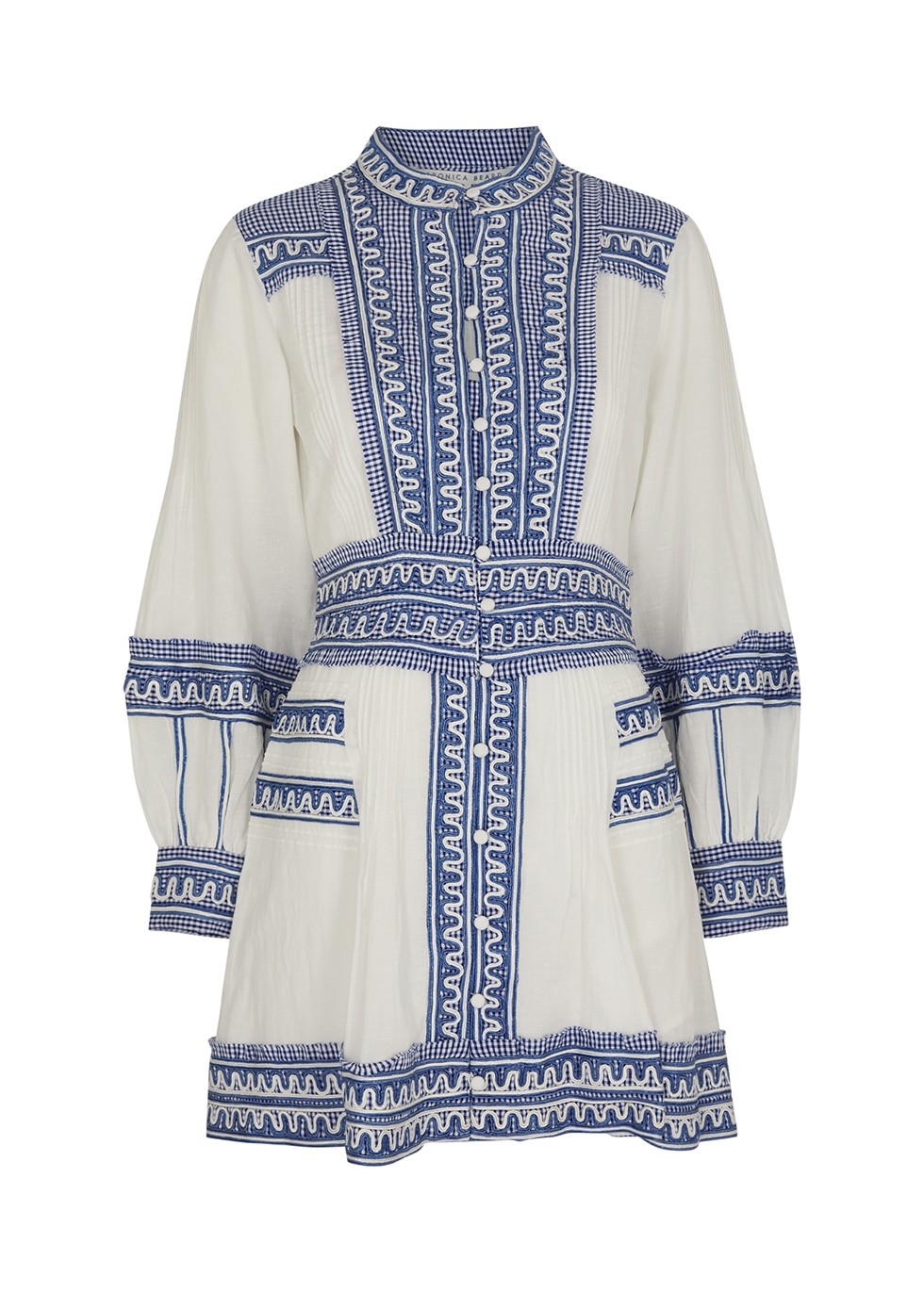 Veronica Beard Pasha panelled cotton-blend mini dress - Harvey Nichols