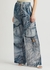 Printed silk-blend satin trousers - Natasha Zinko