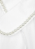 Faux pearl-embellished cotton-poplin midi dress - SIMONE ROCHA