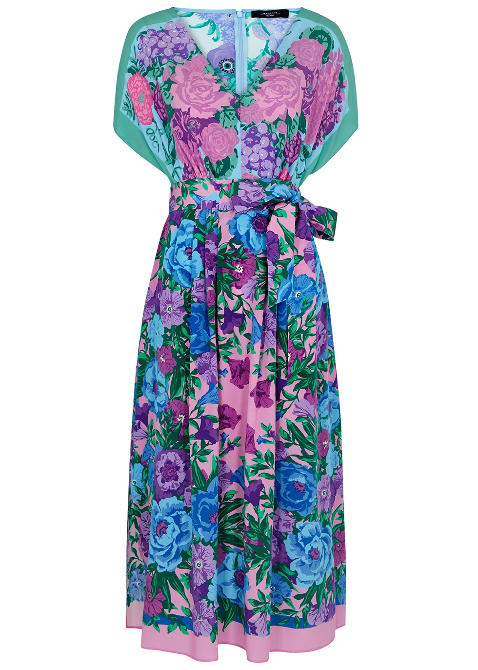Max Mara Weekend Canosa floral-print silk midi dress - Harvey Nichols