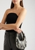 Swipe mini zebra-print leather top handle bag - Coperni