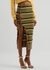 La Jupe Maille Concha striped knitted midi skirt - Jacquemus