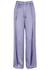 Wide-leg silk-satin trousers - Loewe