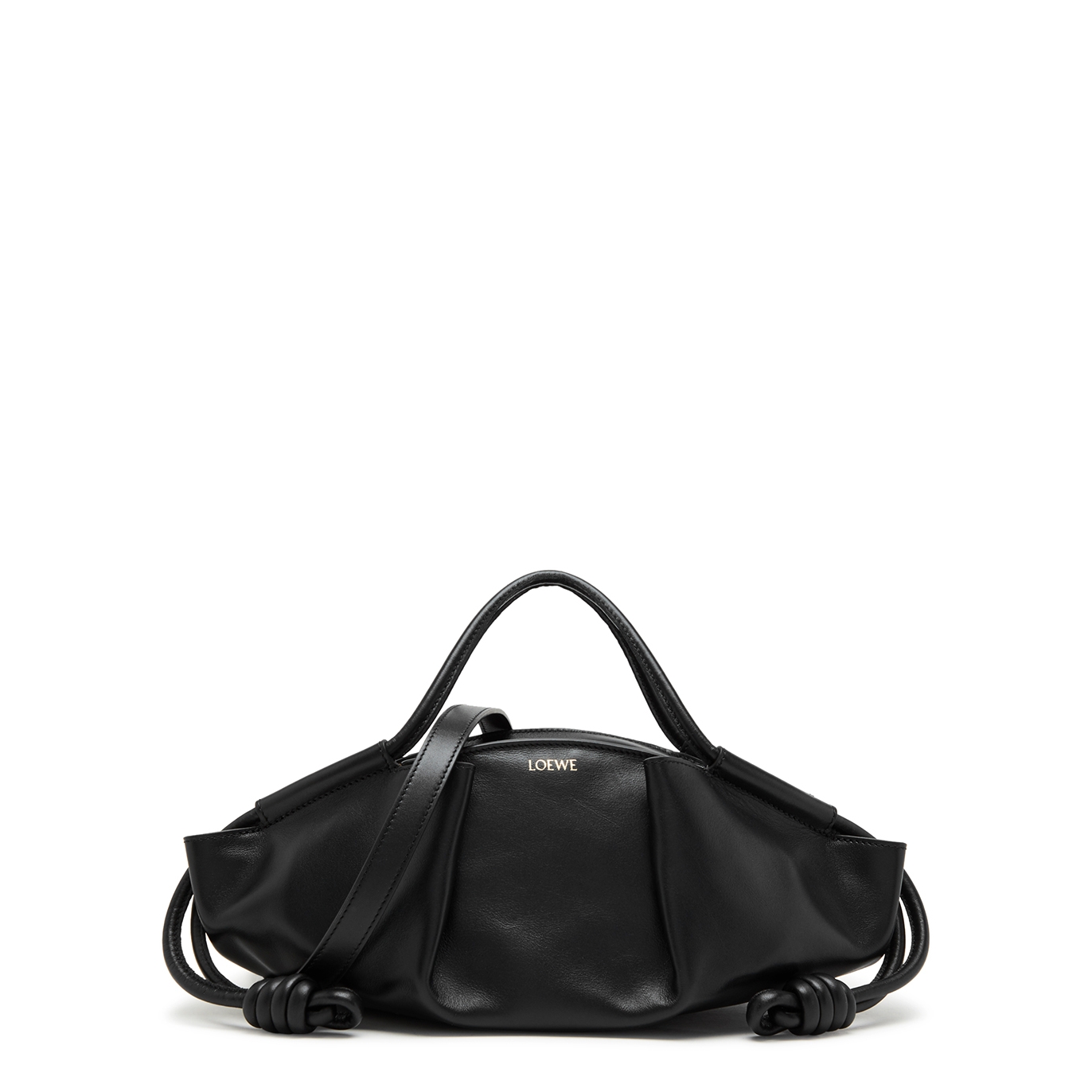 Loewe Paseo Small Leather Top Handle Bag In Black | ModeSens