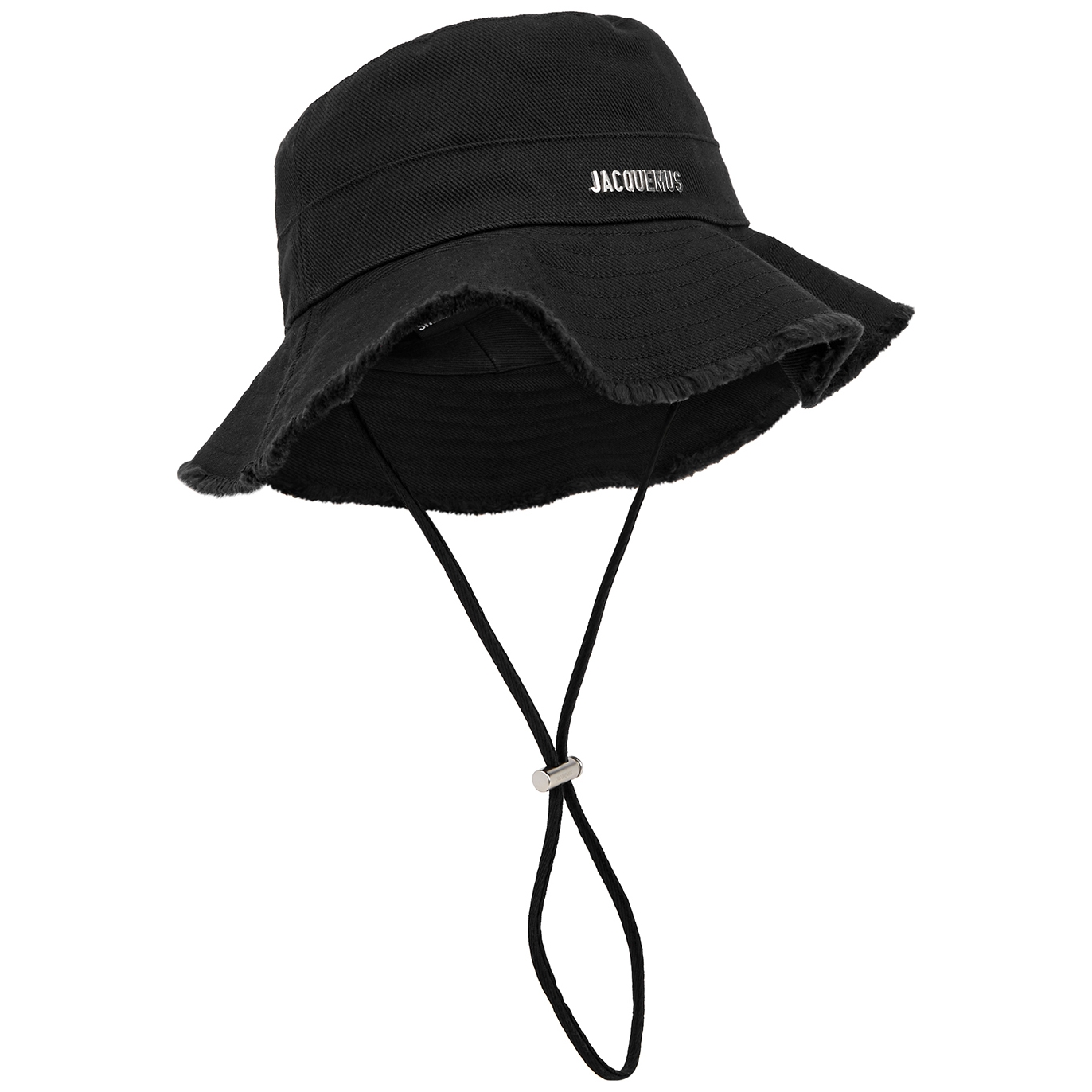 Jacquemus Le Bob Artichaut Canvas Bucket Hat, Bucket Hat, Black