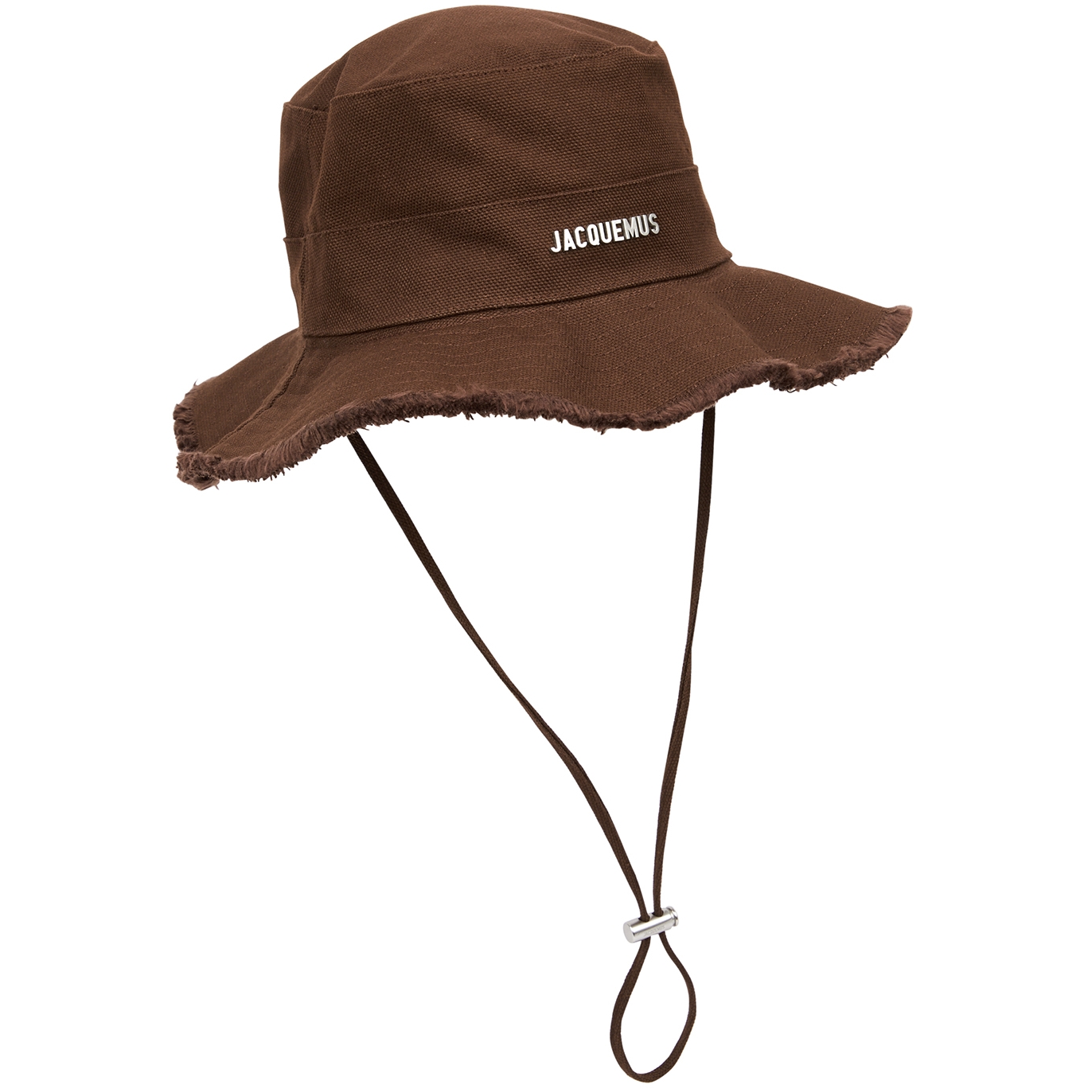 Jacquemus Le Bob Artichaut Canvas Bucket Hat, Bucket Hat, Brown