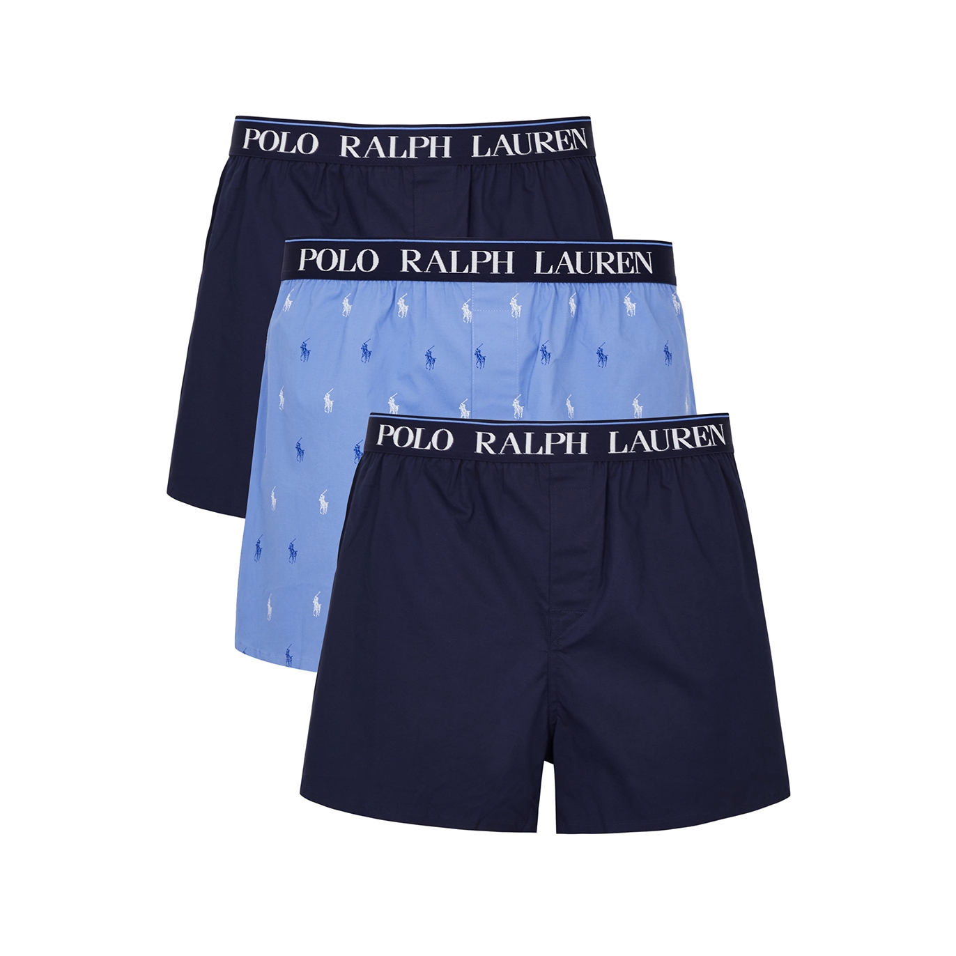 Polo Ralph Lauren Stretch-cotton poplin boxer shorts - set of three -  Harvey Nichols