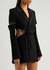 Embellished cut-out wool mini blazer dress - MACH & MACH