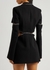 Embellished cut-out wool mini blazer dress - MACH & MACH