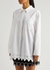 Heart-embellished cotton-poplin shirt - MACH & MACH