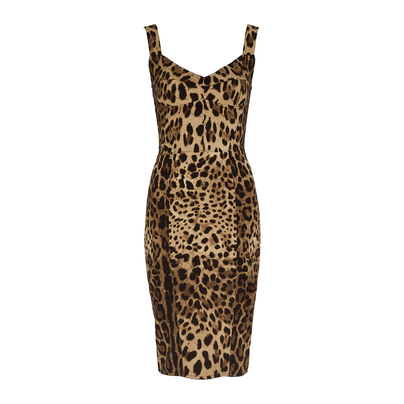 Dolce & Gabbana Leopard-print Silk Crepe De Chine Dress