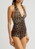 Leopard-print halterneck swimsuit - Dolce & Gabbana