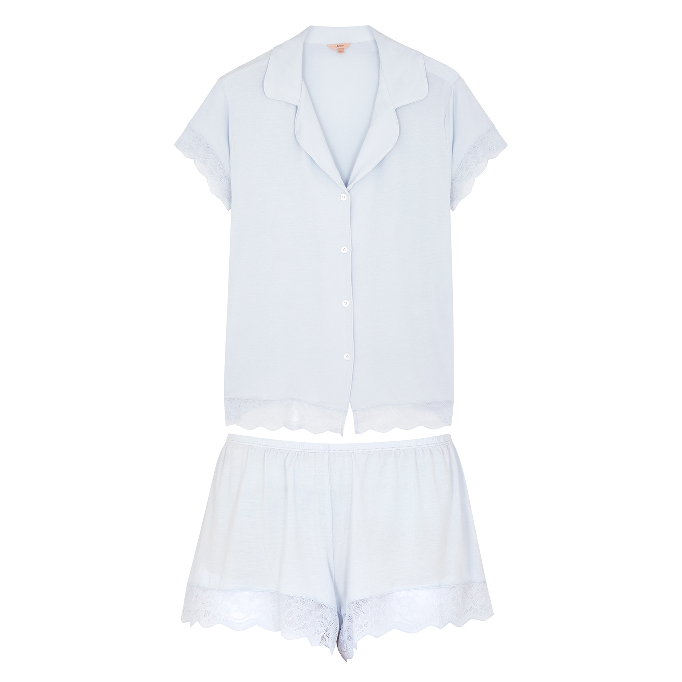 Eberjey Malou Lace-trimmed Stretch-jersey Pyjama Set