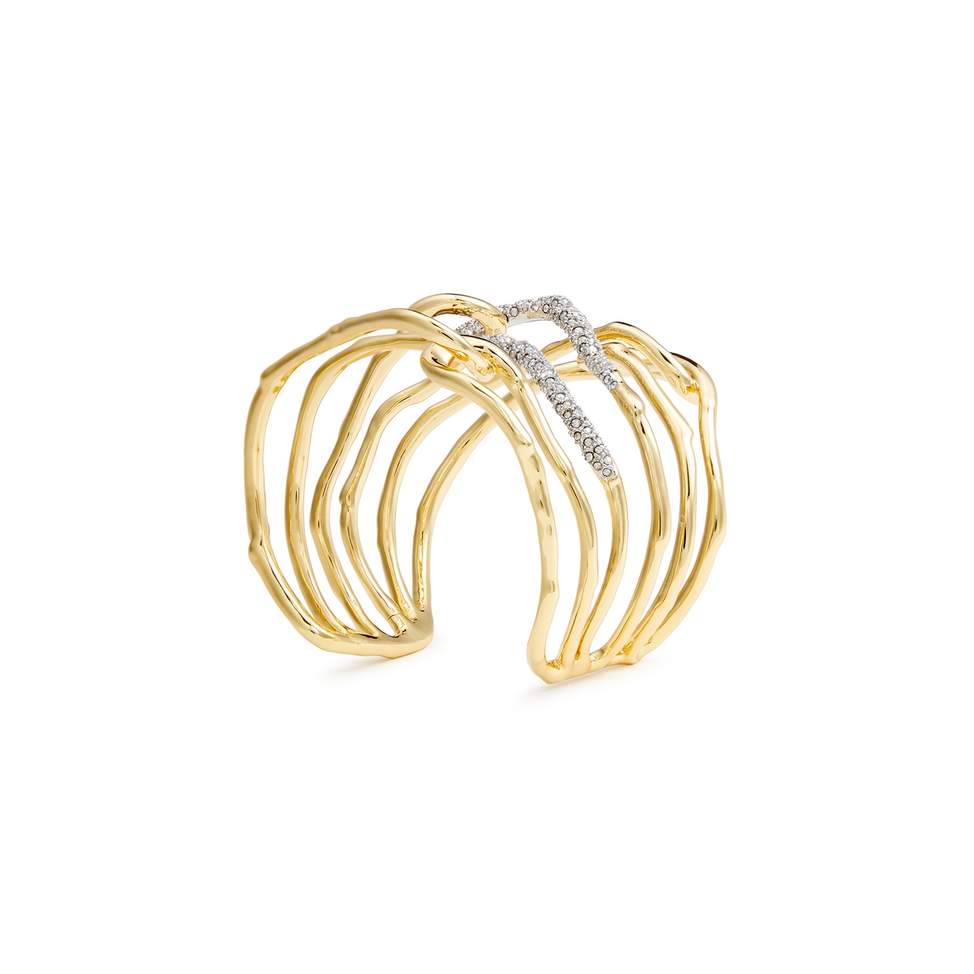 Alexis Bittar Solanales Embellished 14kt Gold-plated Cuff