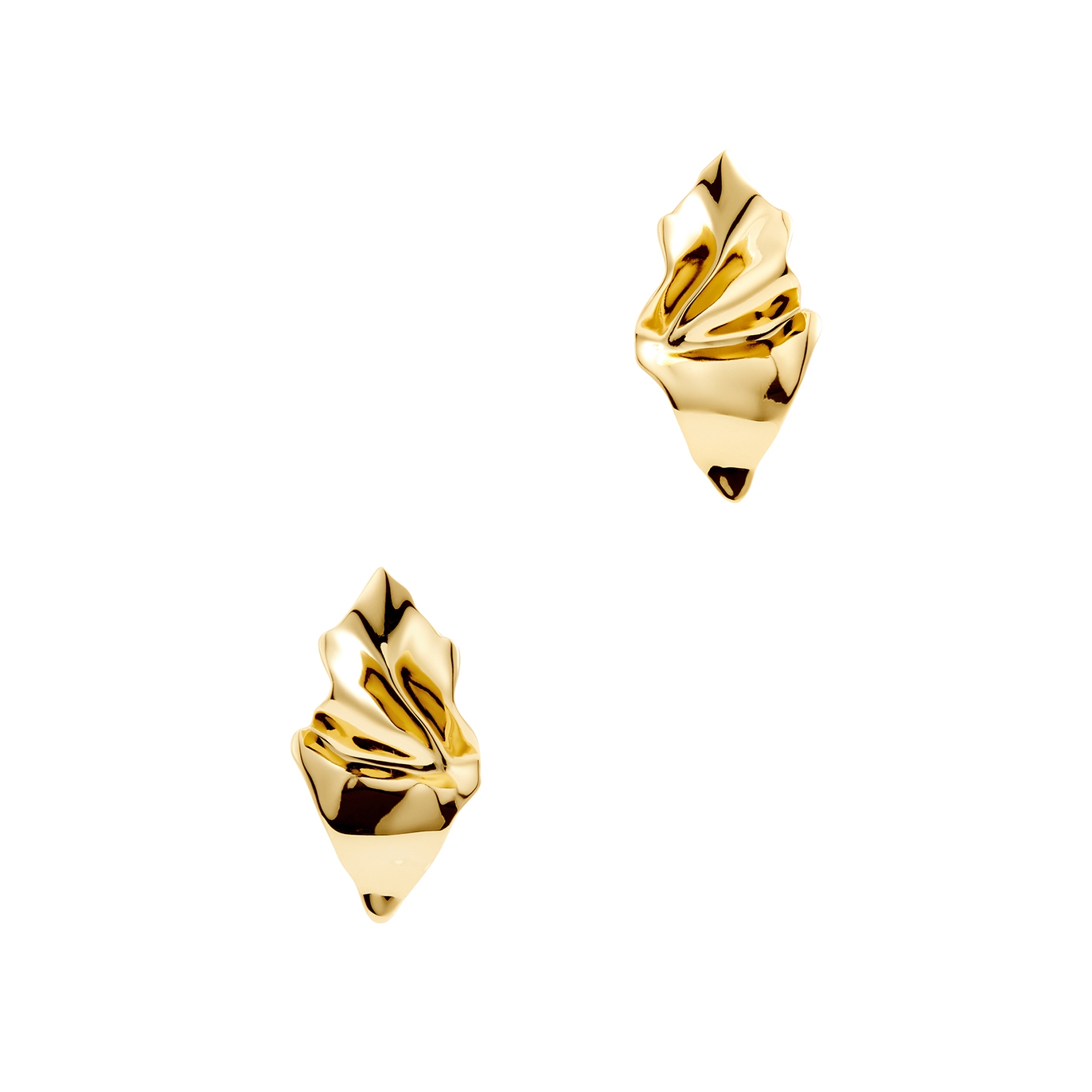 Alexis Bittar Crumpled 14kt Gold-plated Earrings