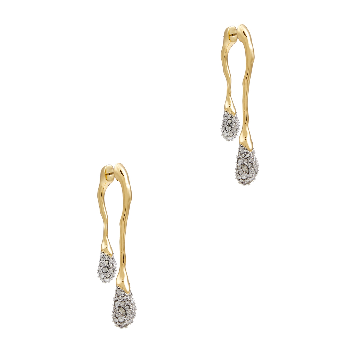 Alexis Bittar Solanales 14kt Gold-plated Double Drop Earrings