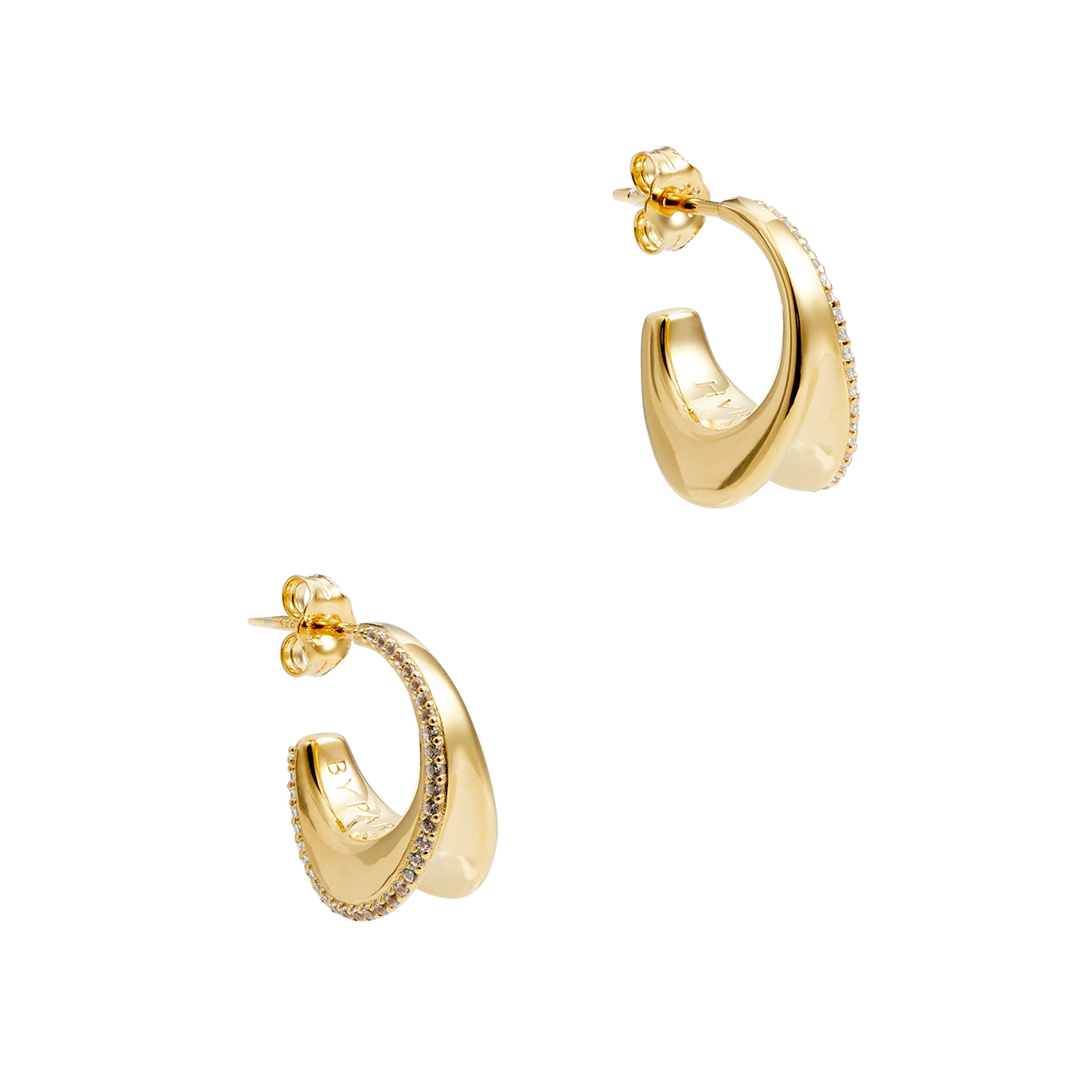By Pariah O Mini 14kt Gold Vermeil Hoop Earrings
