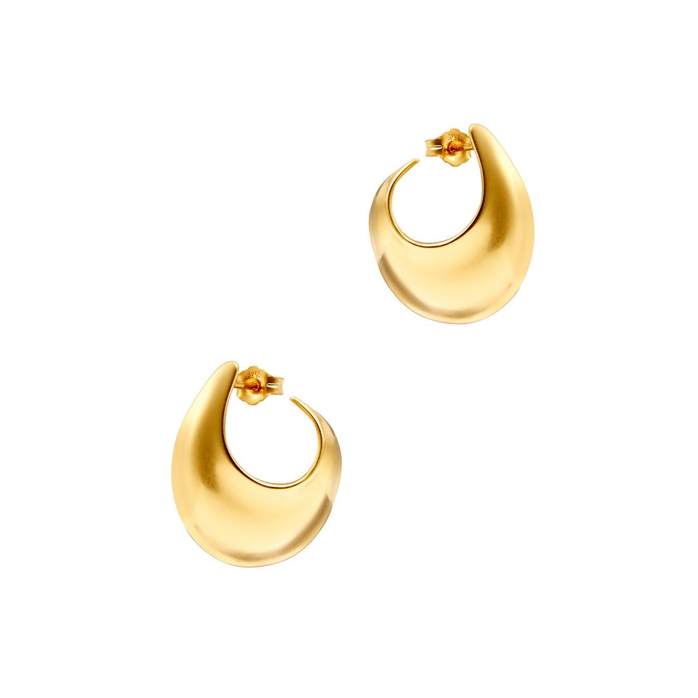 By Pariah The Sabine 14kt Gold Vermeil Hoop Earrings